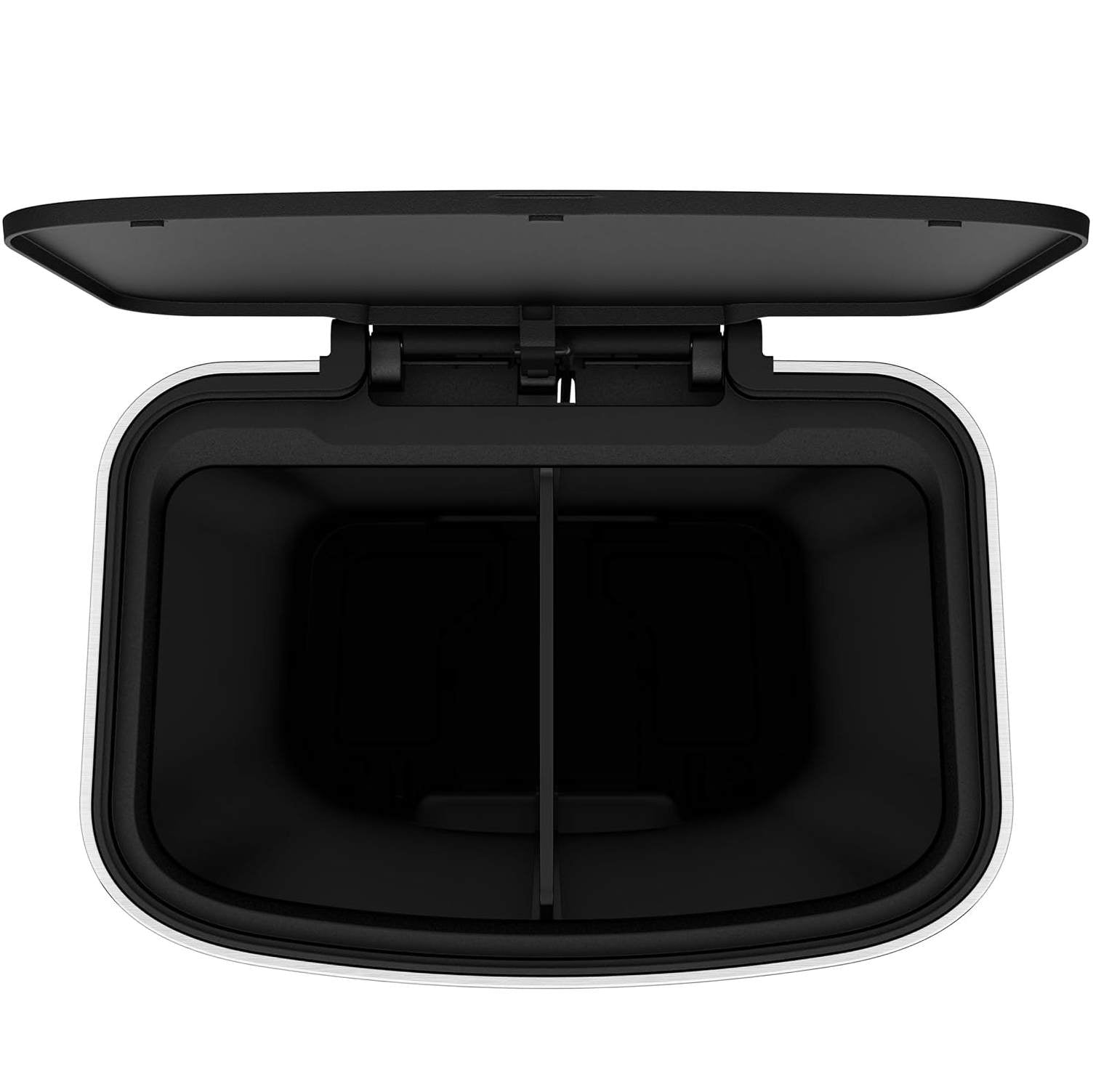 EKO - Hana - Bote de Basura para Reciclaje con Pedal 25 L + 25 L Negro