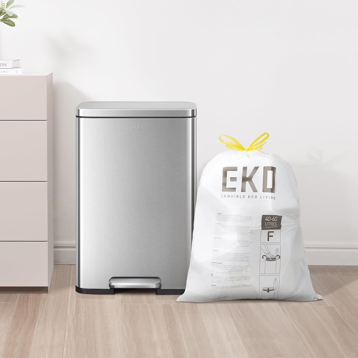 Bolsas Bote De Basura 40-60 Litros Tamaño F. 110 Bolsas EKO