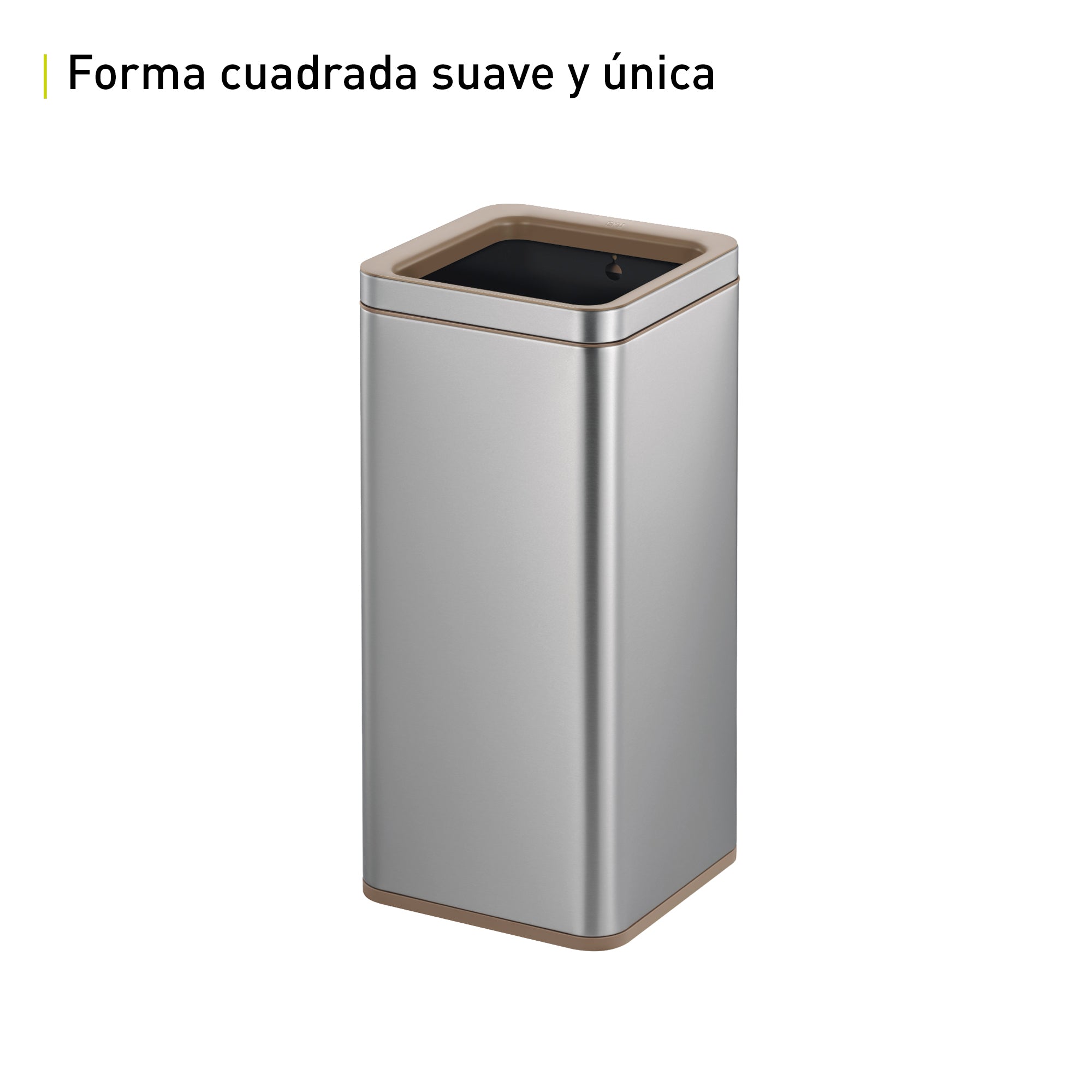 Bote de Basura para Oficina Laguna 40L Metal Tapa Abierta.