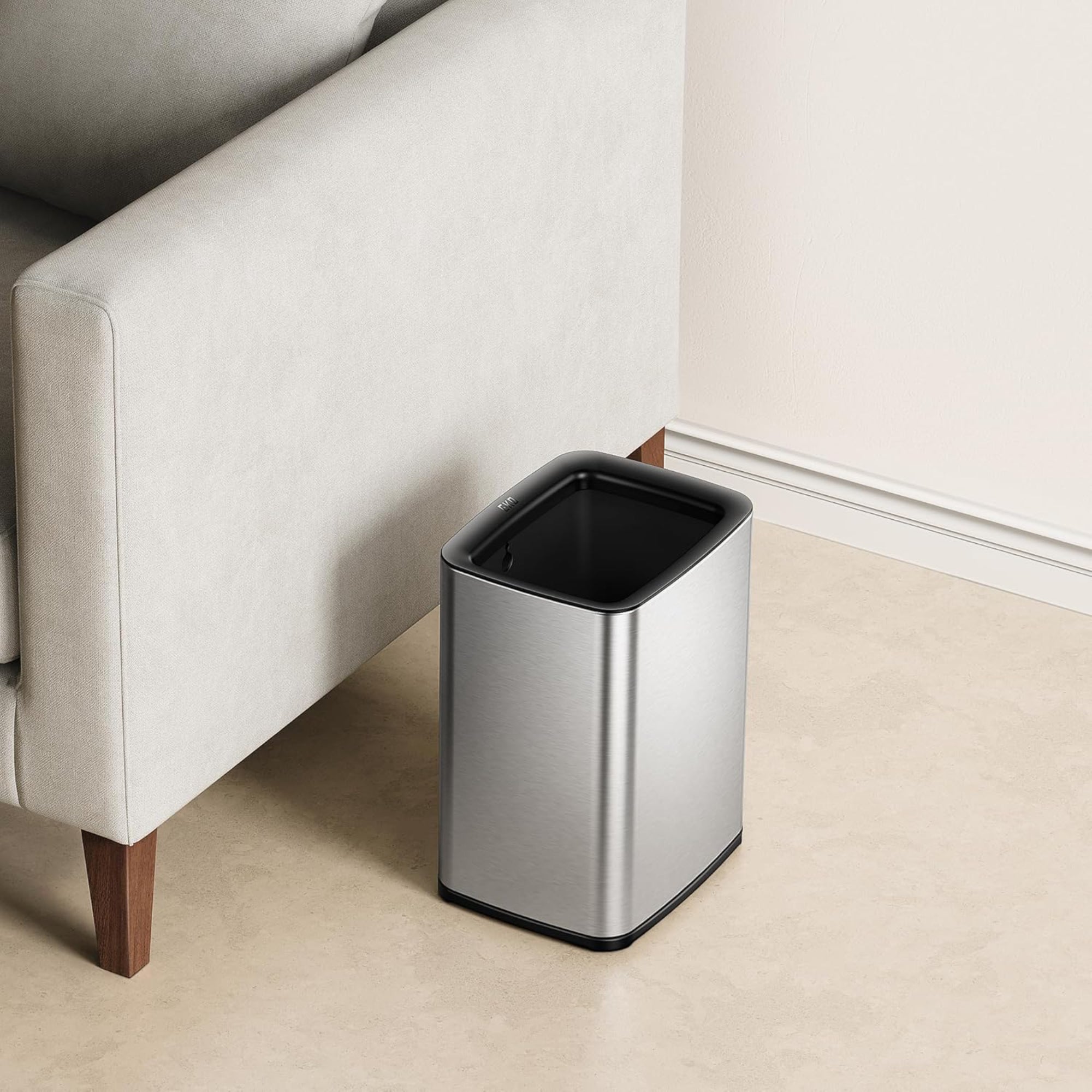 Bote de Basura para Oficina Laguna 10L Metal Tapa Abierta.