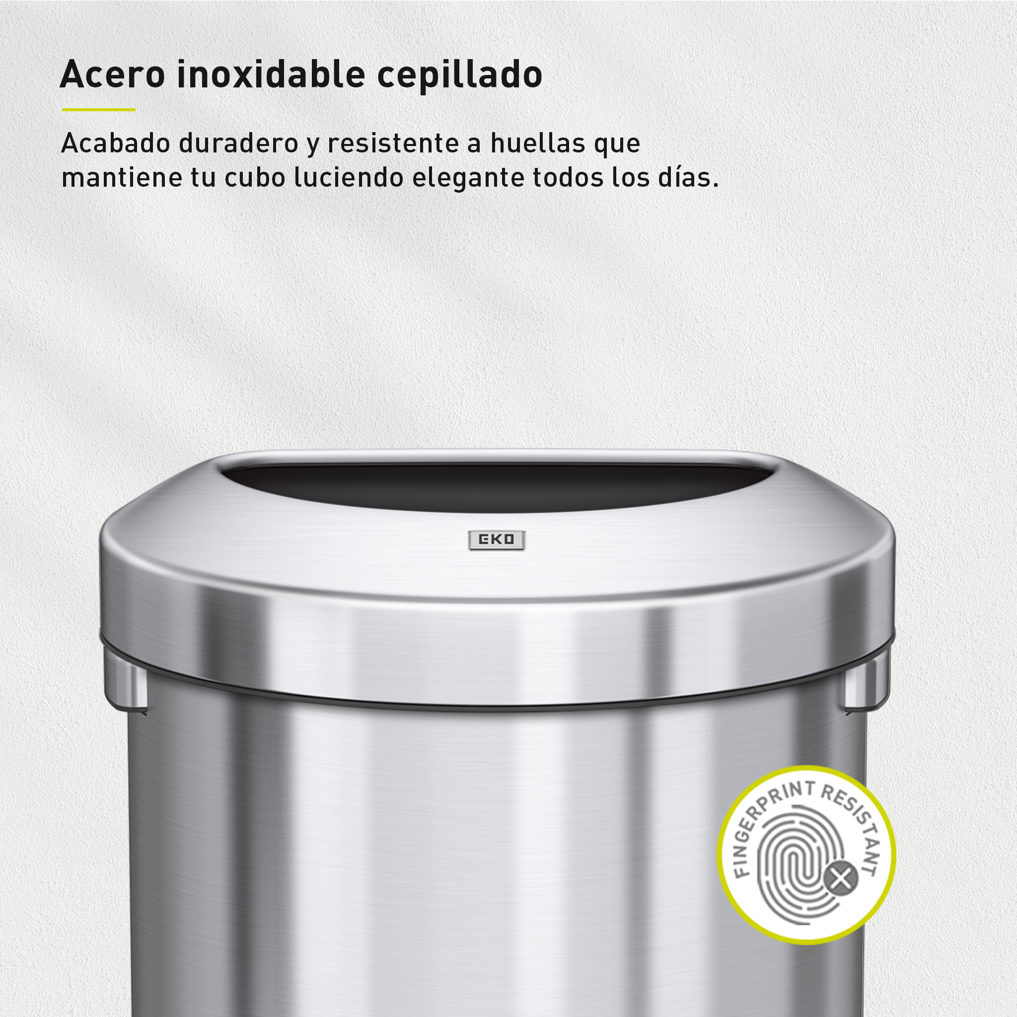 Bote de Basura Commercial 60L EKO Semiredondo Urban