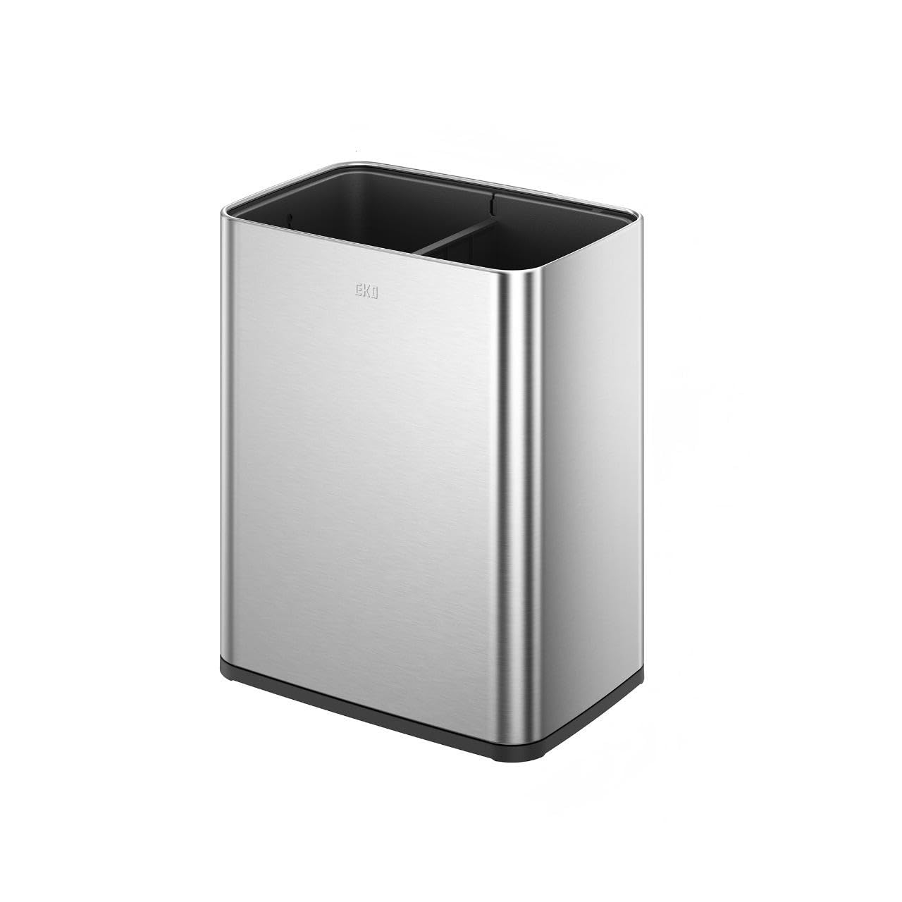 Bote de Basura para Oficina Laguna 7L+7L Con División y Tapa Abierta.