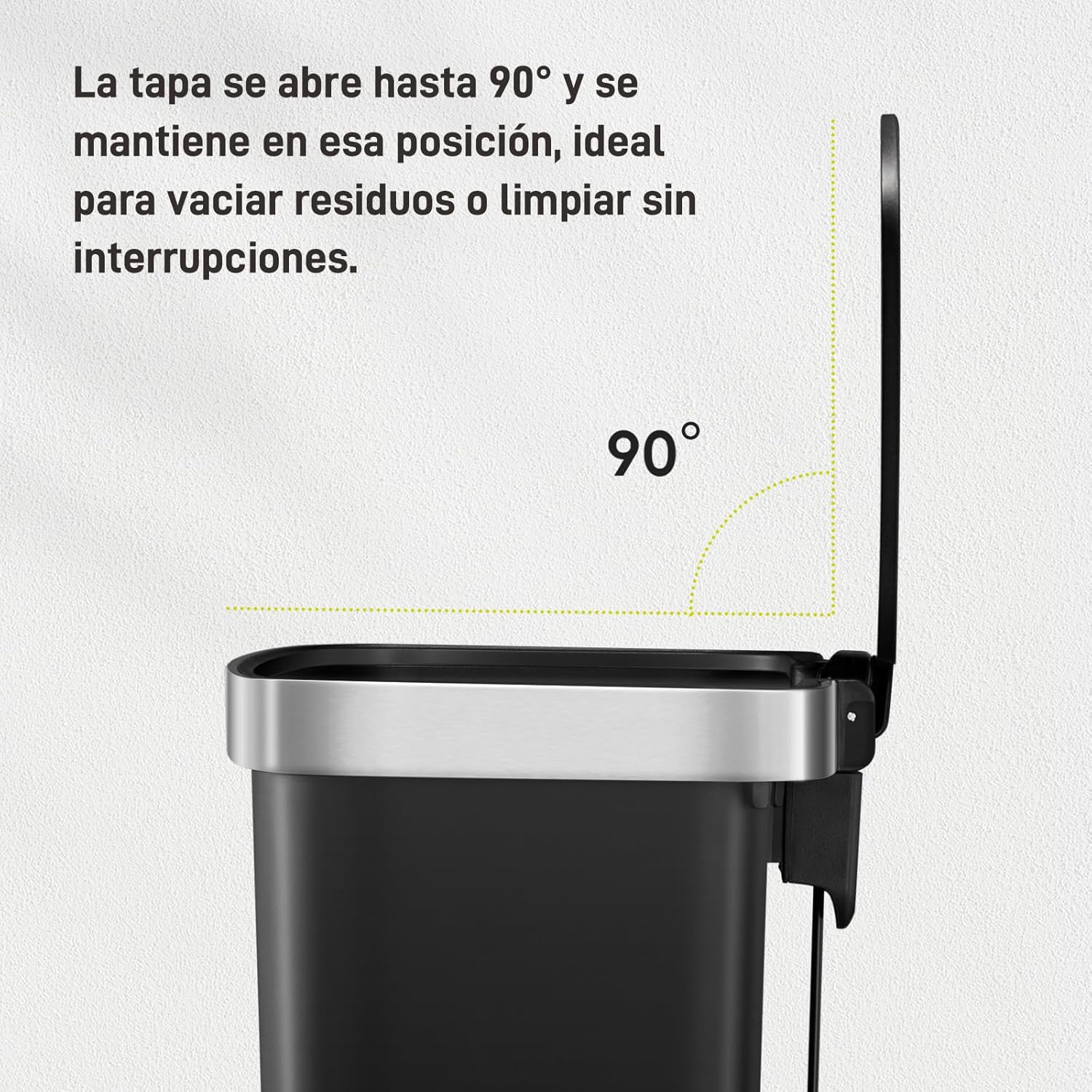 Bote de basura 25L+25L Hana Recycler con ruedas integradas.