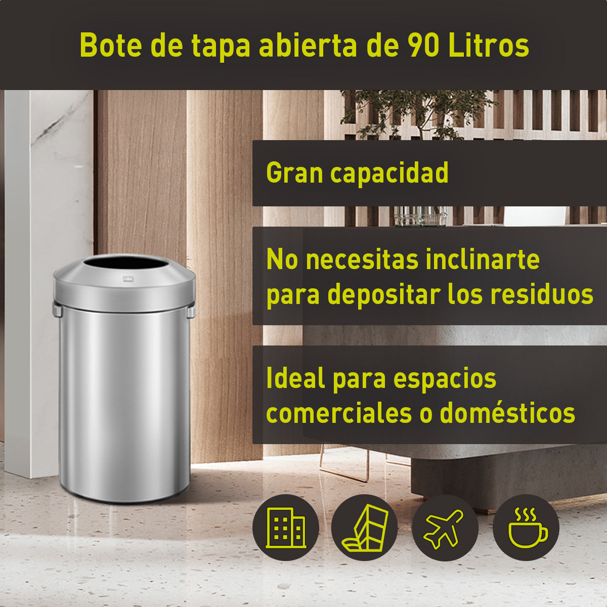 Bote de Basura Commercial 90L EKO Urban