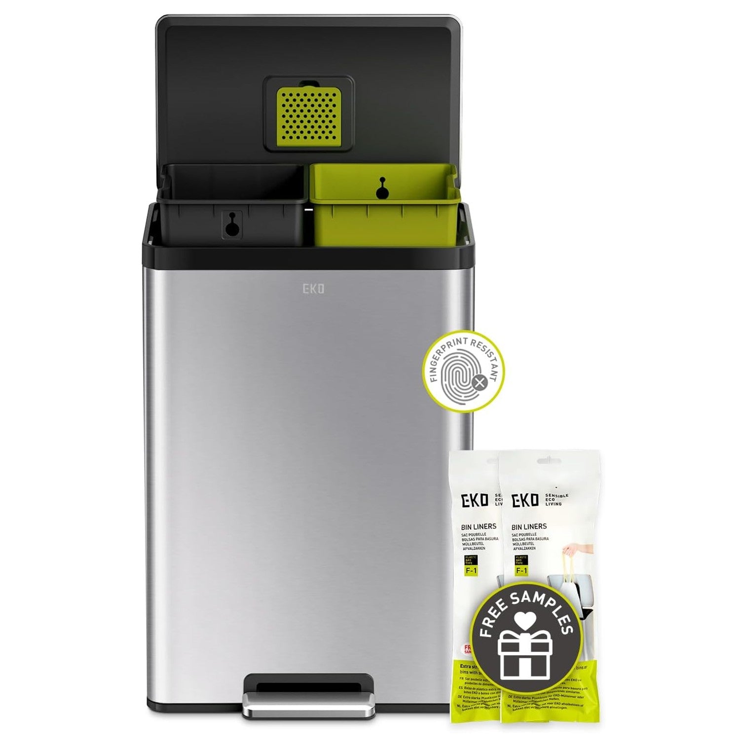 Bote de basura Recycler 20L+20L EKO ECOCASA