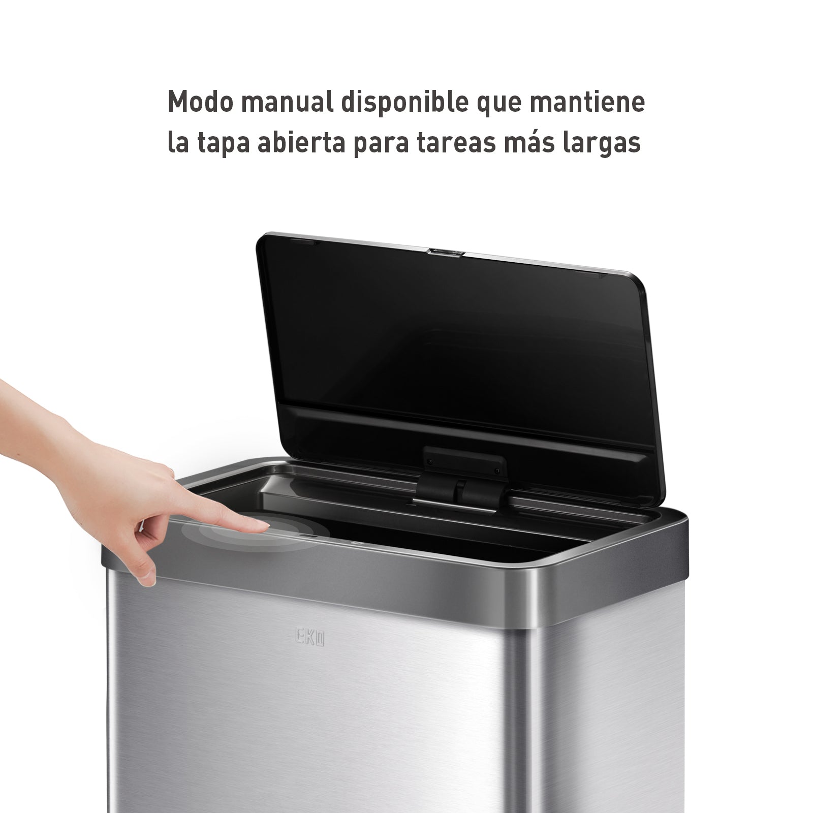 Bote de basura Inteligente con Sensor Automatico 80L EKO Mirage