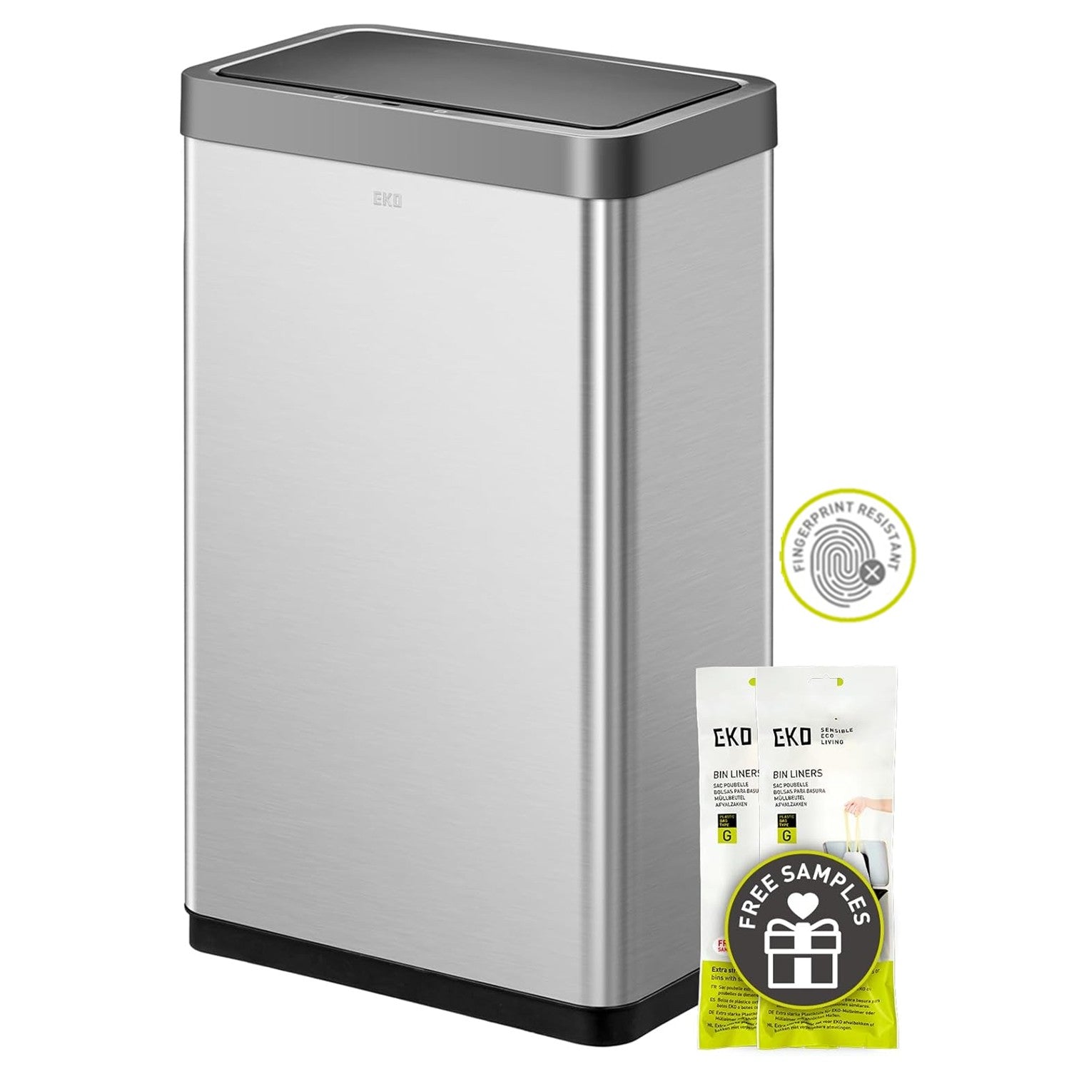 Bote de basura Inteligente con Sensor Automatico 80L EKO Mirage
