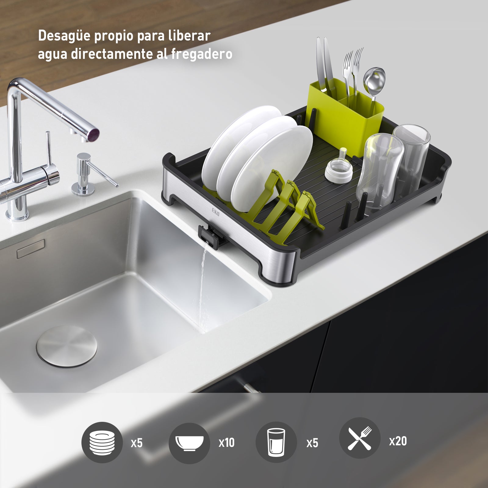 Escurridor de platos Regal EKO