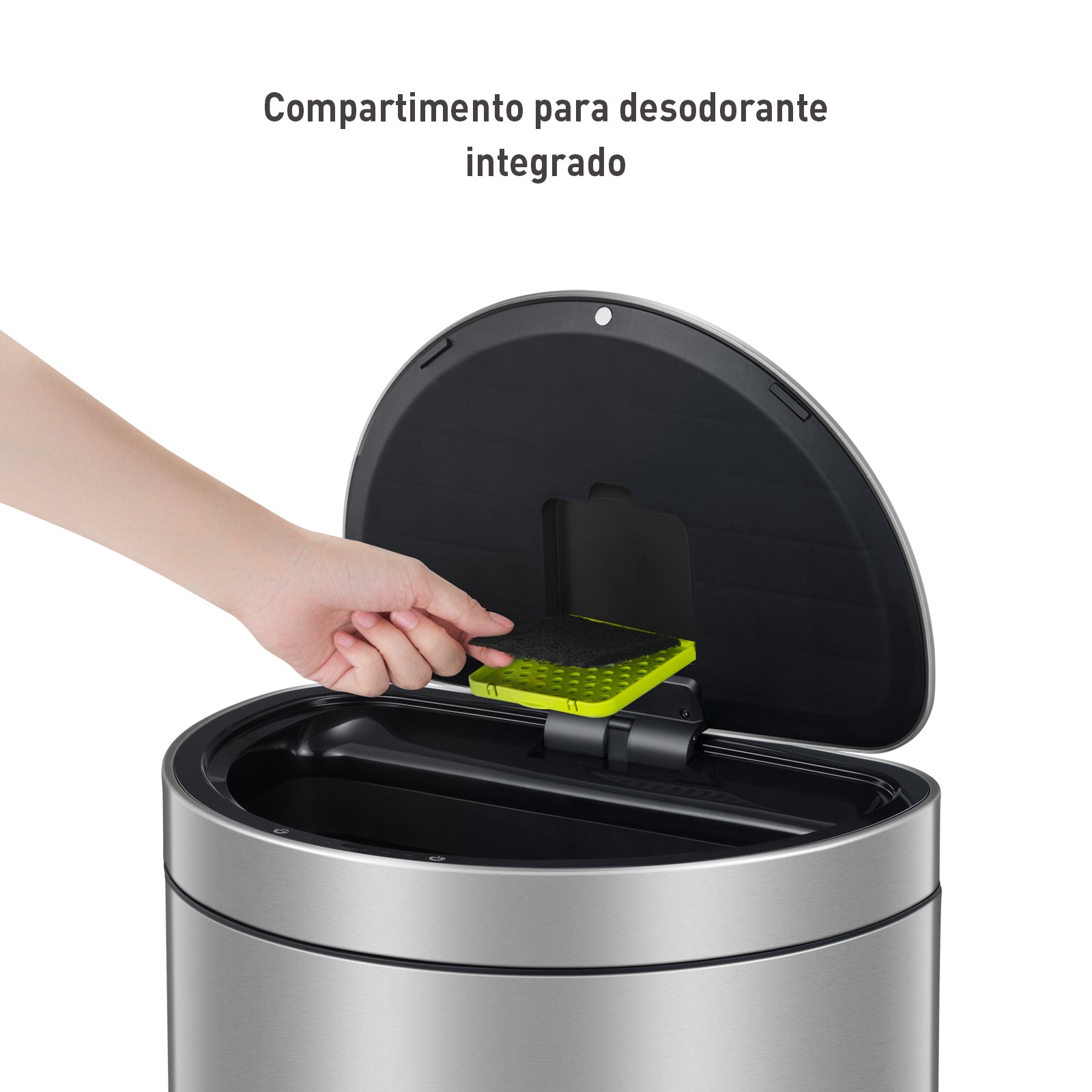Bote de basura Sensor Semiredondo 47L EKO Mirage
