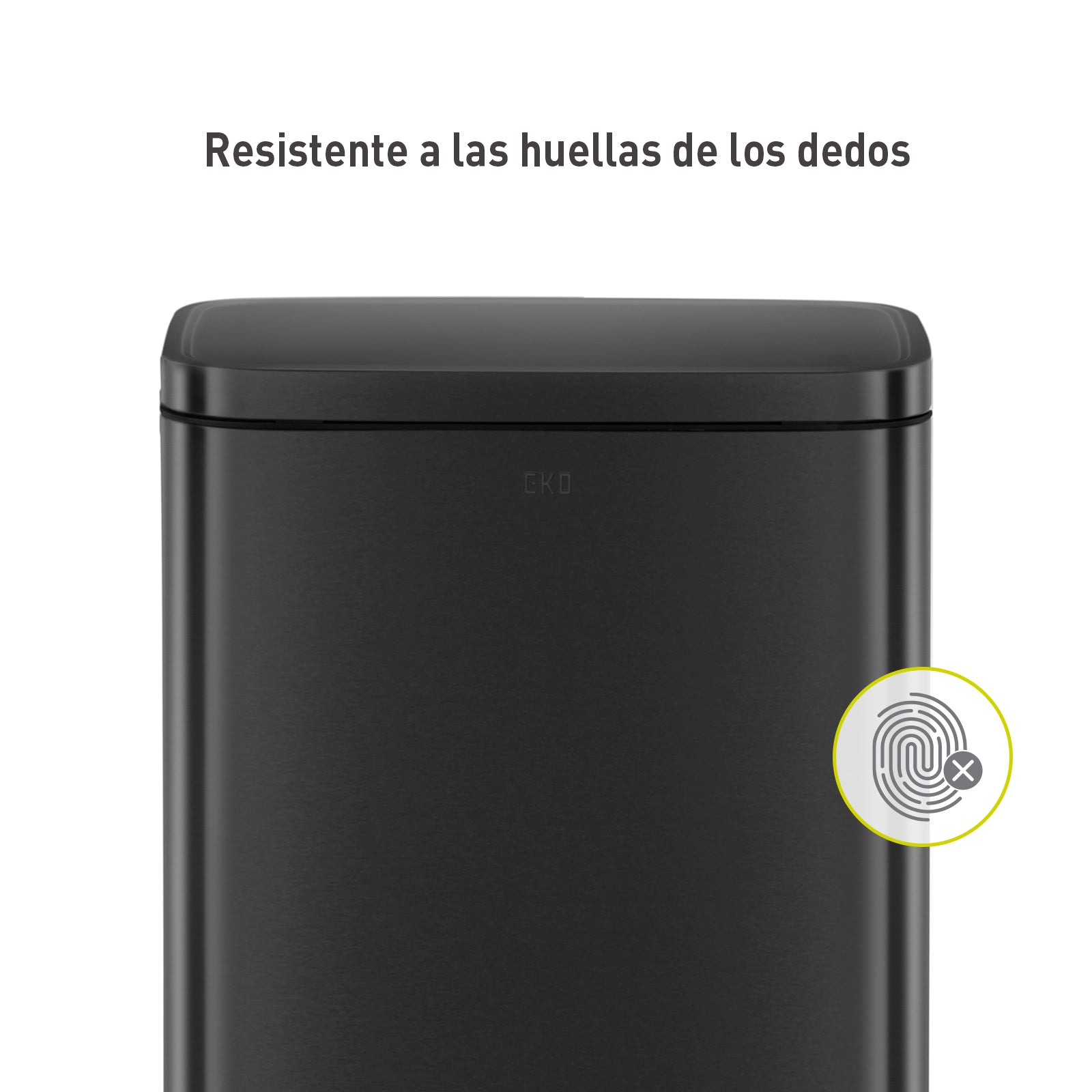 Bote de basura Negro con pedal 12L EKO Madison