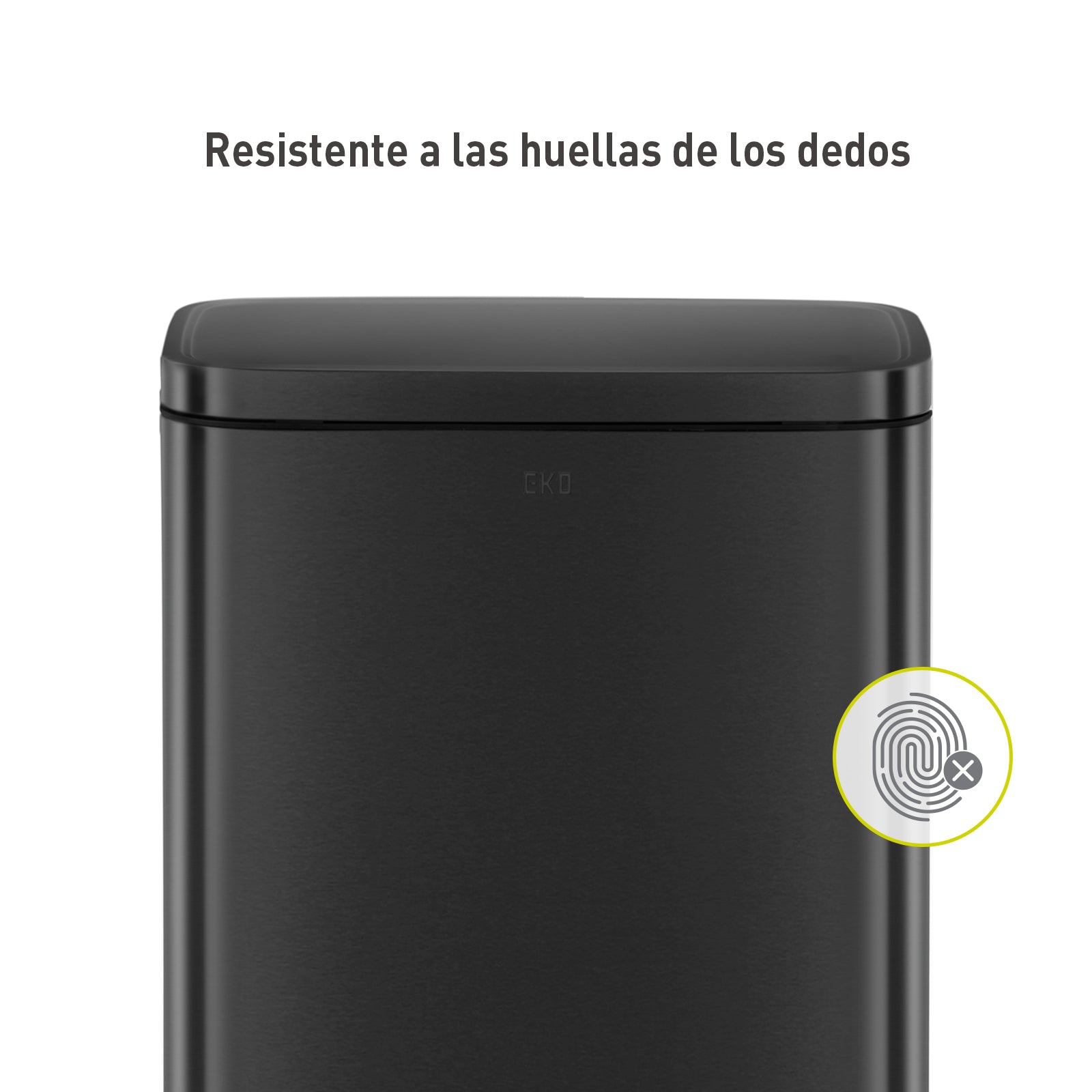 Bote de basura Negro con pedal 30L EKO Madison