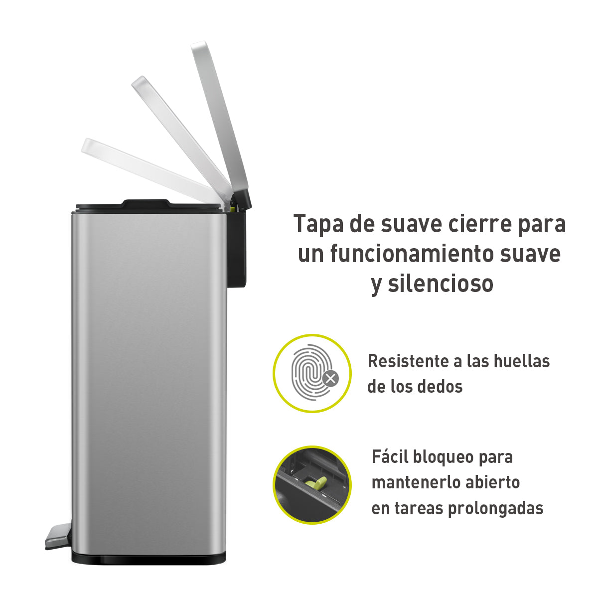 Combo Caja de 60 Bolsas + Bote de basura con pedal 50L EKO Madison