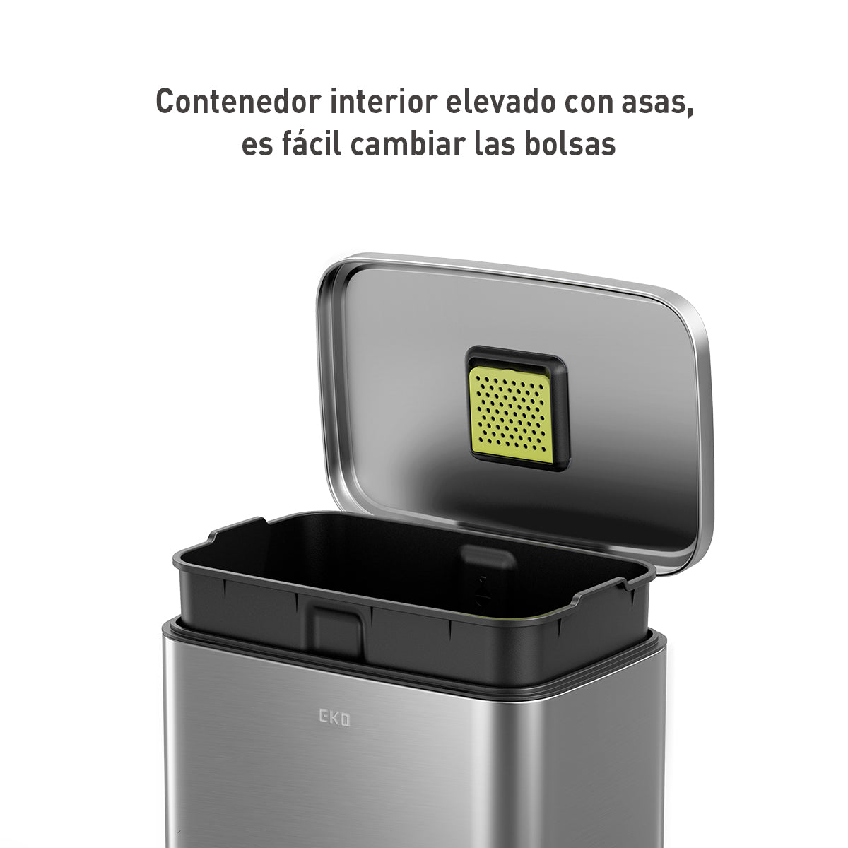 Combo Caja de 60 Bolsas + Bote de basura con pedal 50L EKO Madison