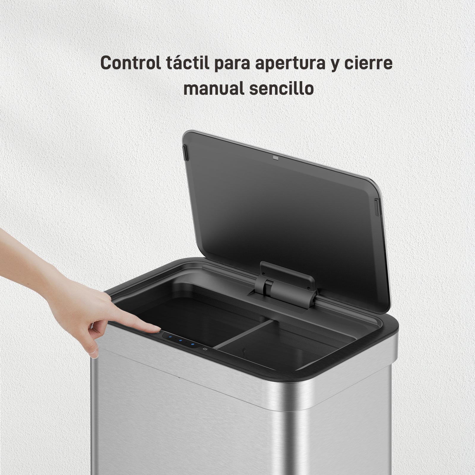 Bote de basura Sensor 30L+30L EKO Mirage Nova