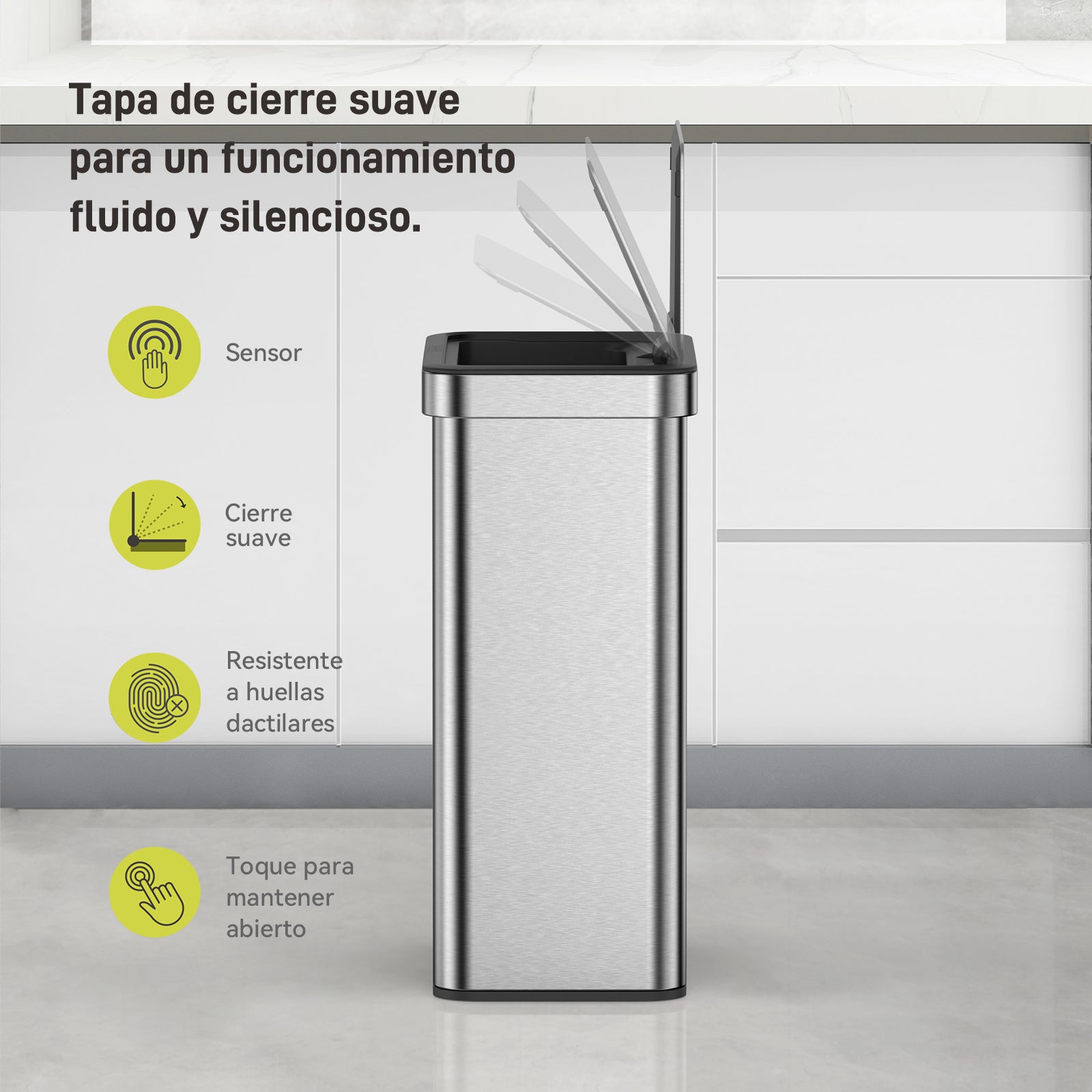 Bote de basura Sensor 30L+30L EKO Mirage Nova