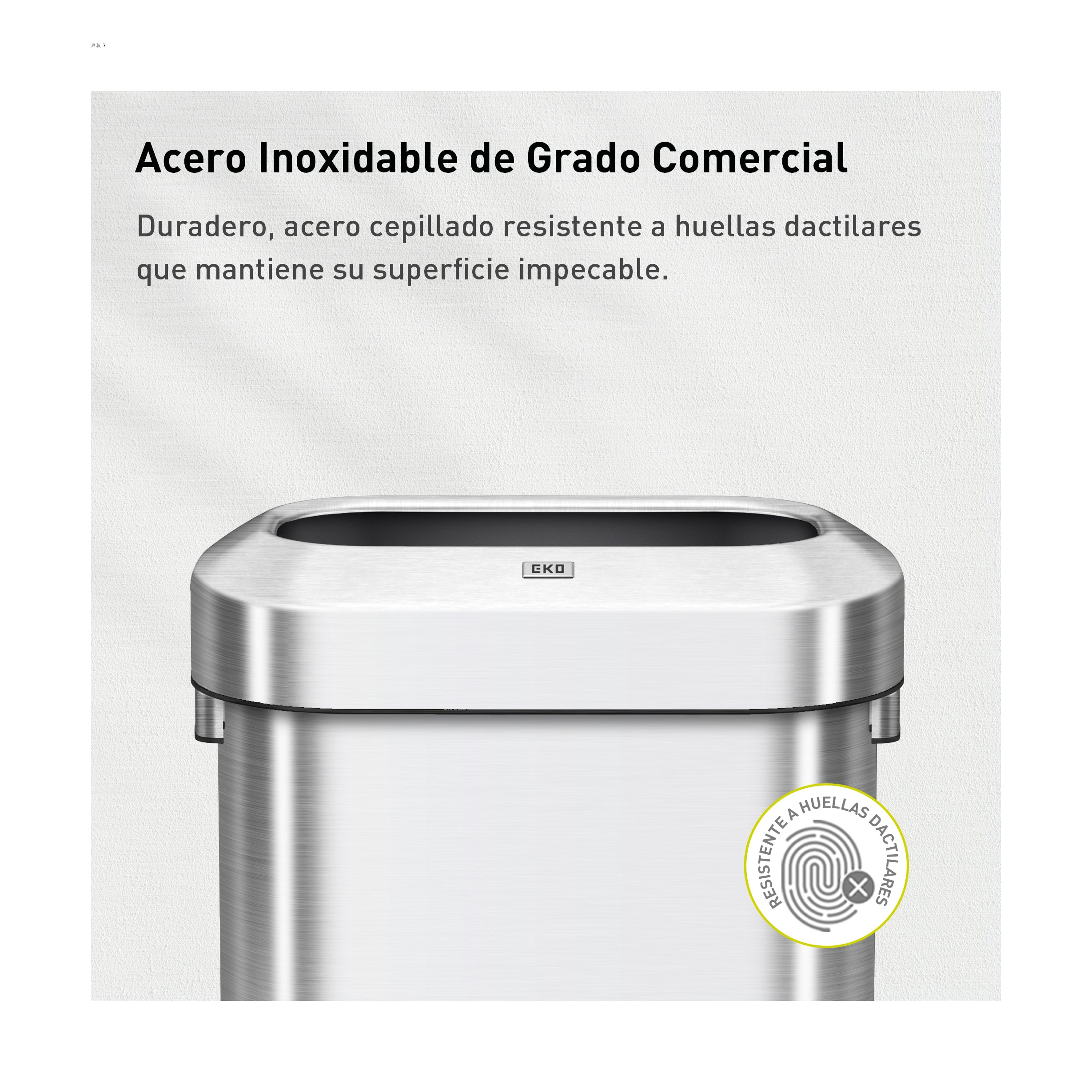 Bote de basura comercial 60L EKO Urban Slim