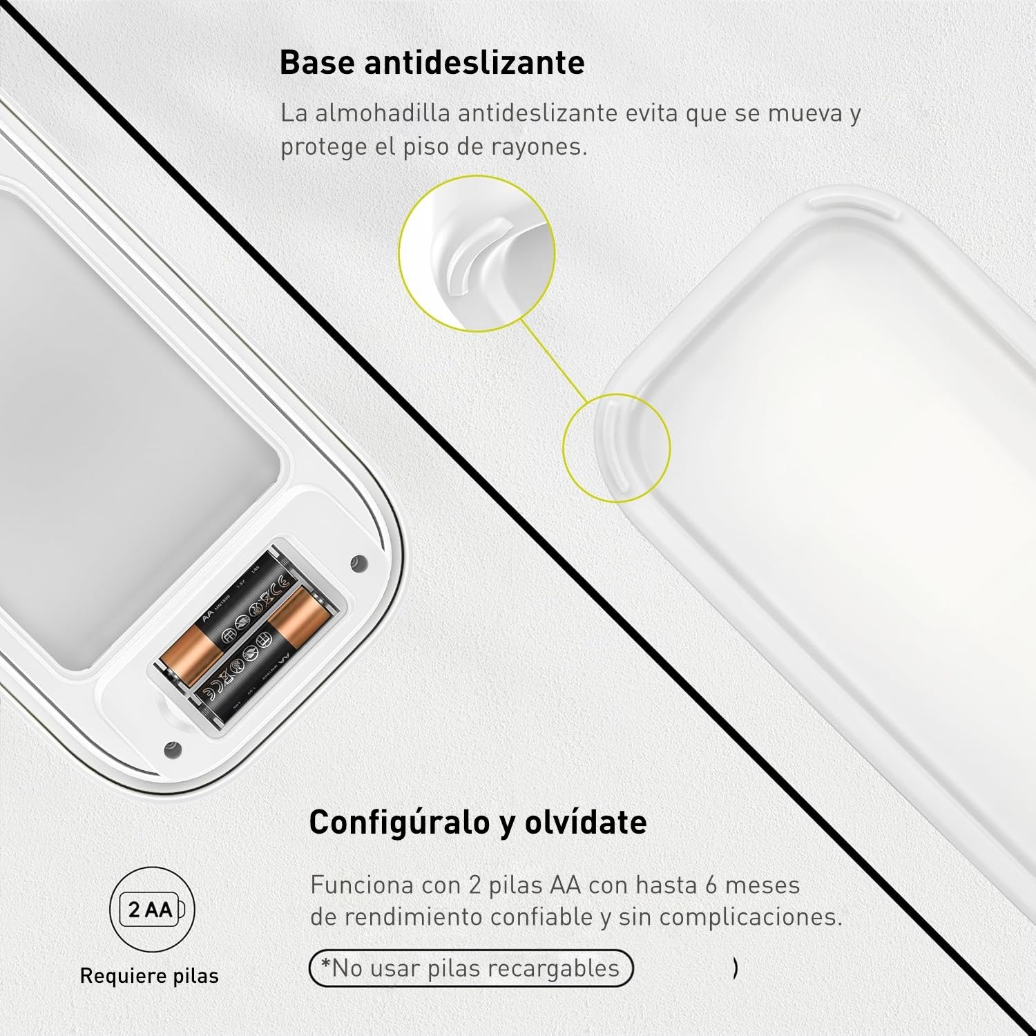 Bote de Basura Automático Slim 10 L con Sensor de Movimiento y Luz para Uso Nocturno