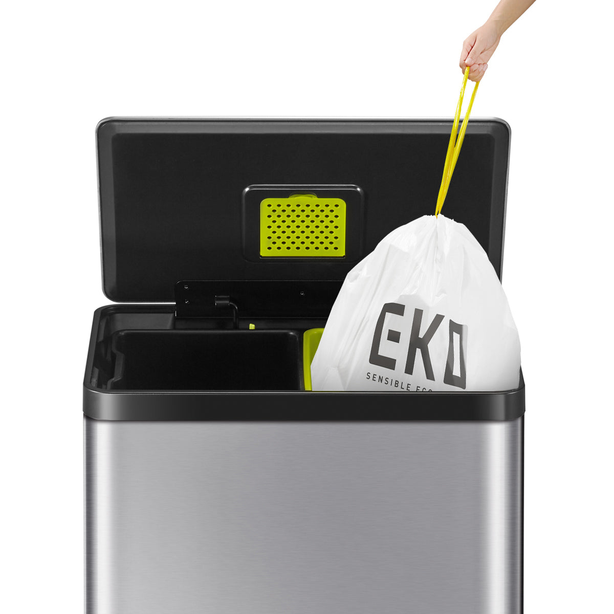Bote de basura Recycler 20L+20L EKO ECOCASA