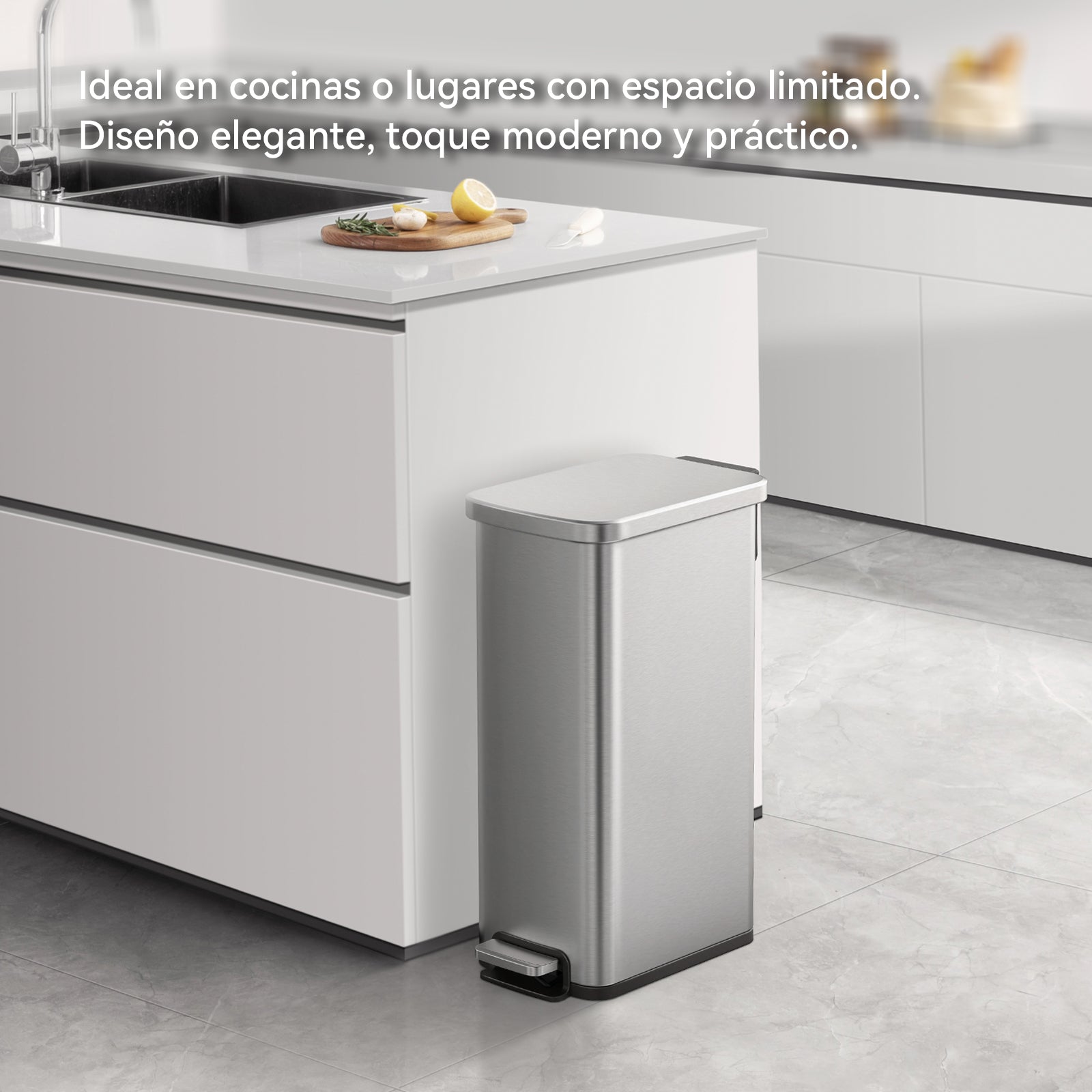 Bote de basura con pedal 30L EKO Titus