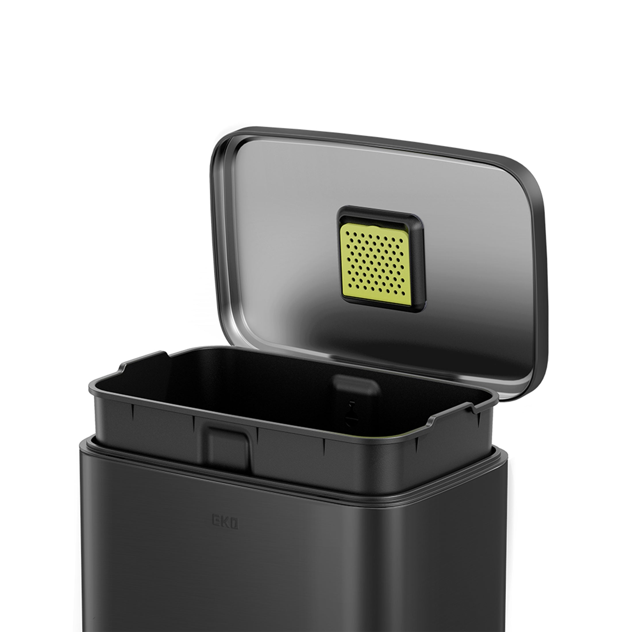 Bote de basura Negro con pedal 50L EKO Madison