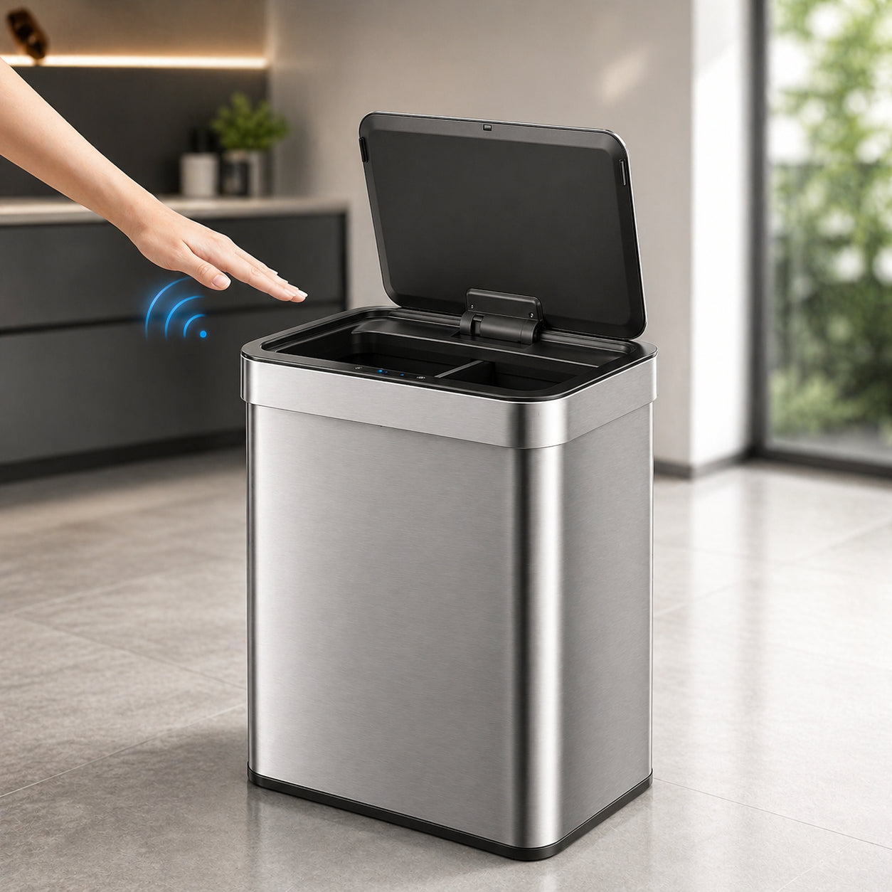 EKO - Nova Mirage - Bote de Basura con Sensor 30 L + 30 L