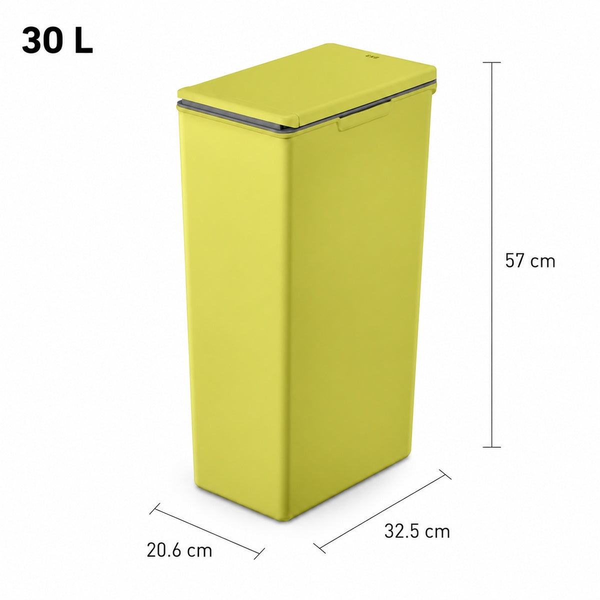 EKO - Morandi - Bote de Basura con Apertura Táctil 30 L Verde Lima