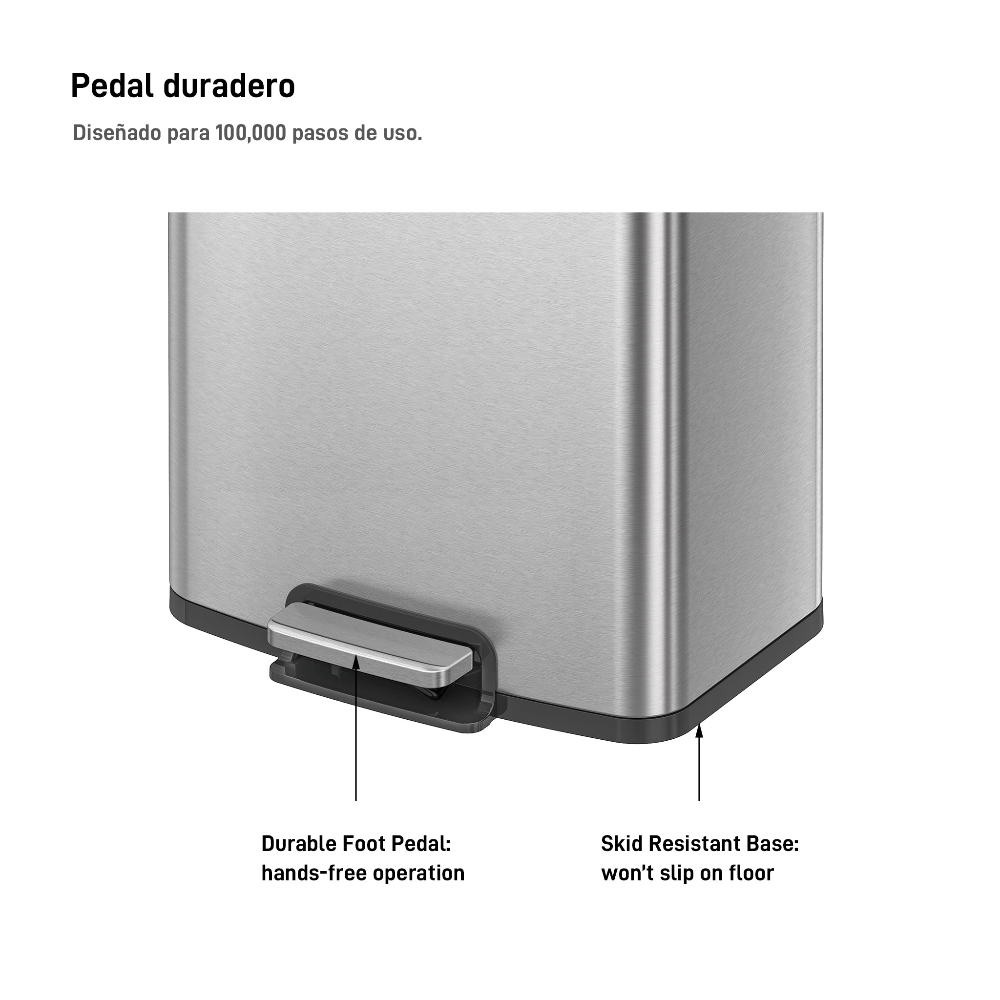 EKO - Titus - Bote de Basura Pedal 50 L