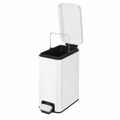 EKO Genie Bote de basura con pedal 5L Blanco