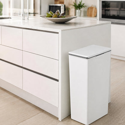 EKO - Morandi - Bote de Basura con Apertura Táctil Frontal 40 L Blanco