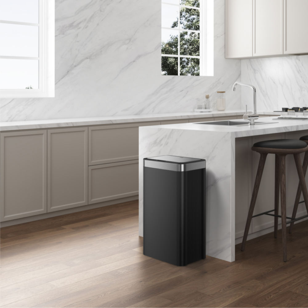EKO Econova Resin Cubo de Basura con Sensor 50 L Negro