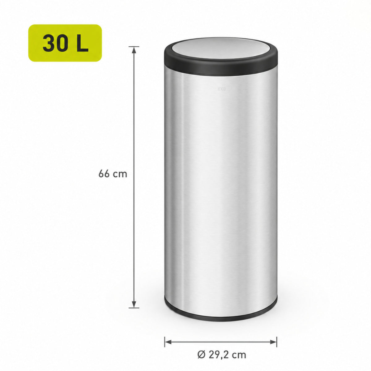 EKO - Villa - Bote de Basura Comercial con Tapa Basculante 30 L