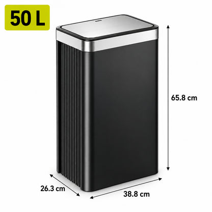 EKO Econova Resin Cubo de Basura con Sensor 50 L Negro