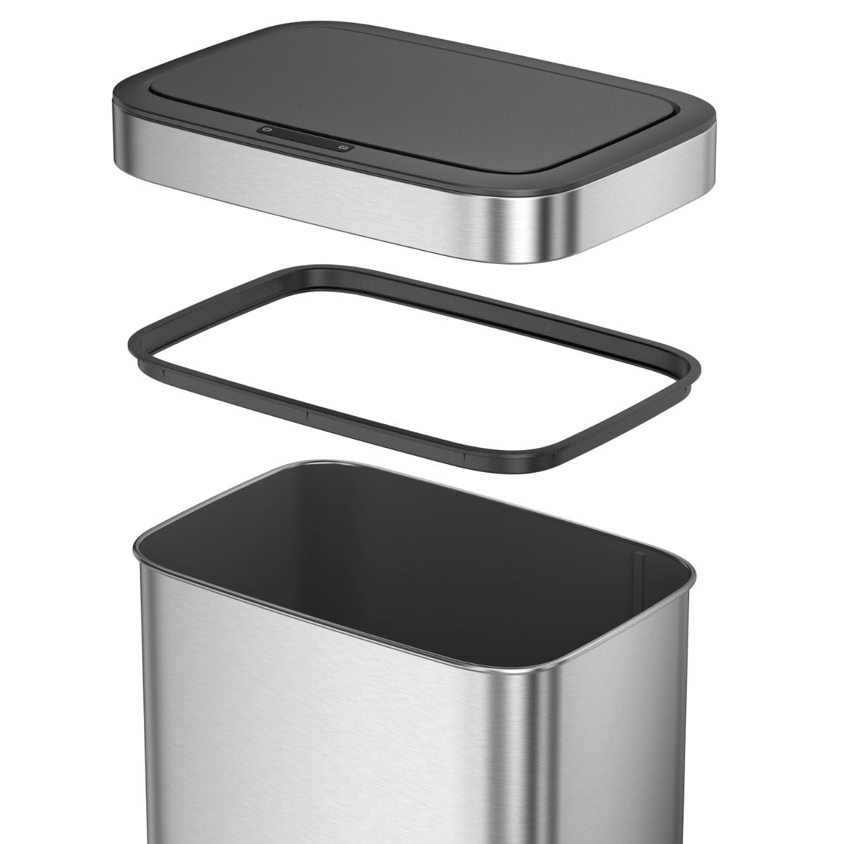 EKO - Horizon - Bote de Basura con Sensor 50 L Acero Inoxidable Mate