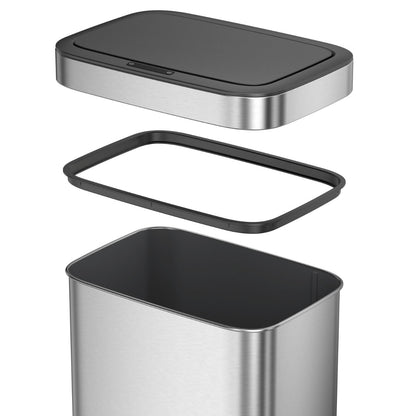 EKO - Horizon - Bote de Basura con Sensor 50 L Acero Inoxidable Mate