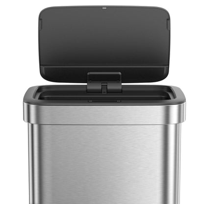 EKO - Horizon - Bote de Basura con Sensor 50 L Acero Inoxidable Mate