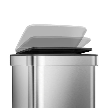 EKO - Horizon - Bote de Basura con Sensor 50 L Acero Inoxidable Mate