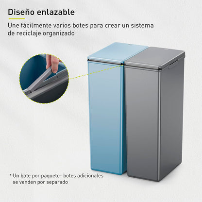 Bote de basura 30L EKO Morandi Azul