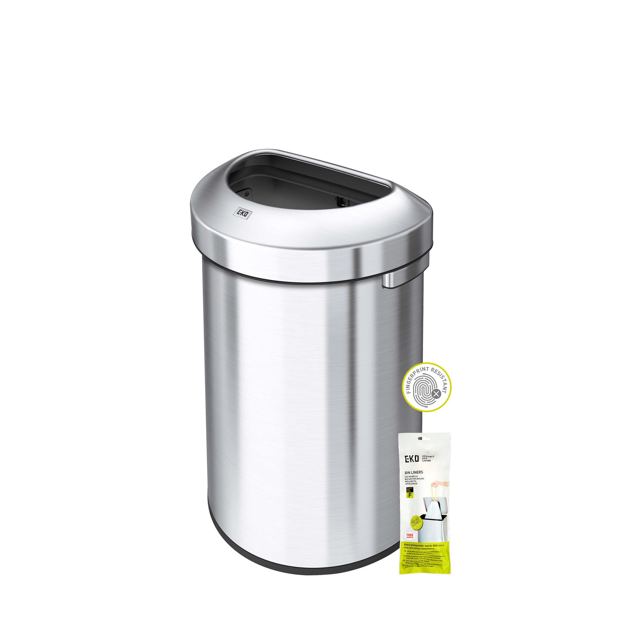 Bote de Basura Commercial 60L EKO Semiredondo Urban