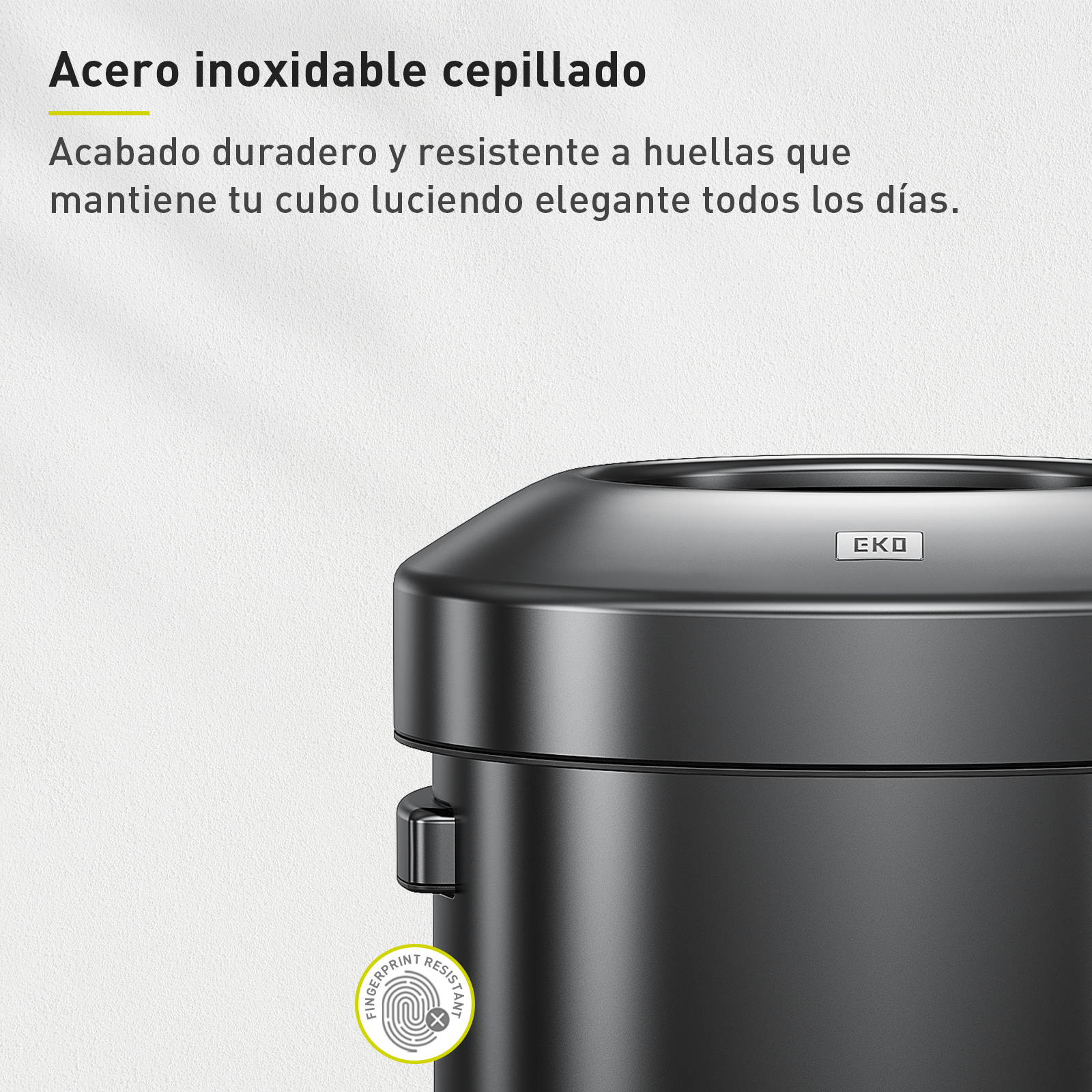 Bote de Basura Commercial 90L EKO Urban Negro