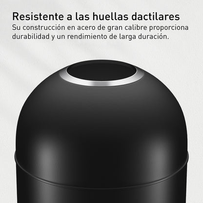Bote de Basura Comercial Eternal 30L Negro Tapa Abierta