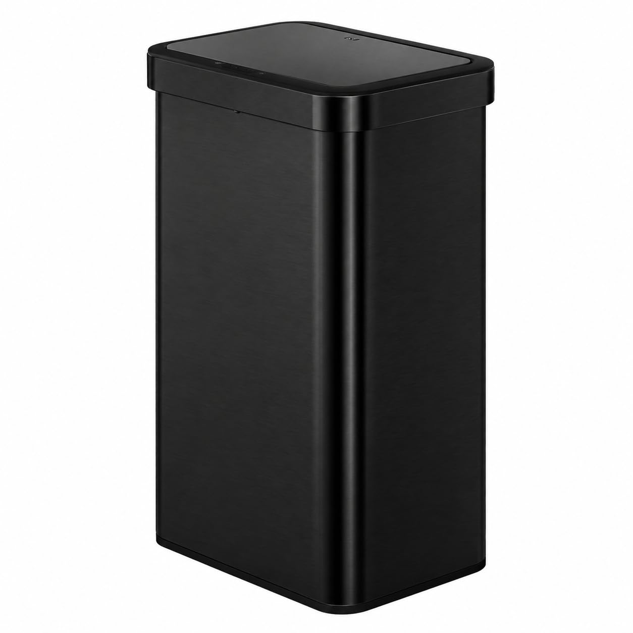 EKO Bote de Basura Sensor 50 L, Acero Inoxidable, Negro Mate, Operación Silenciosa, Control Táctil para Cocina u Oficina