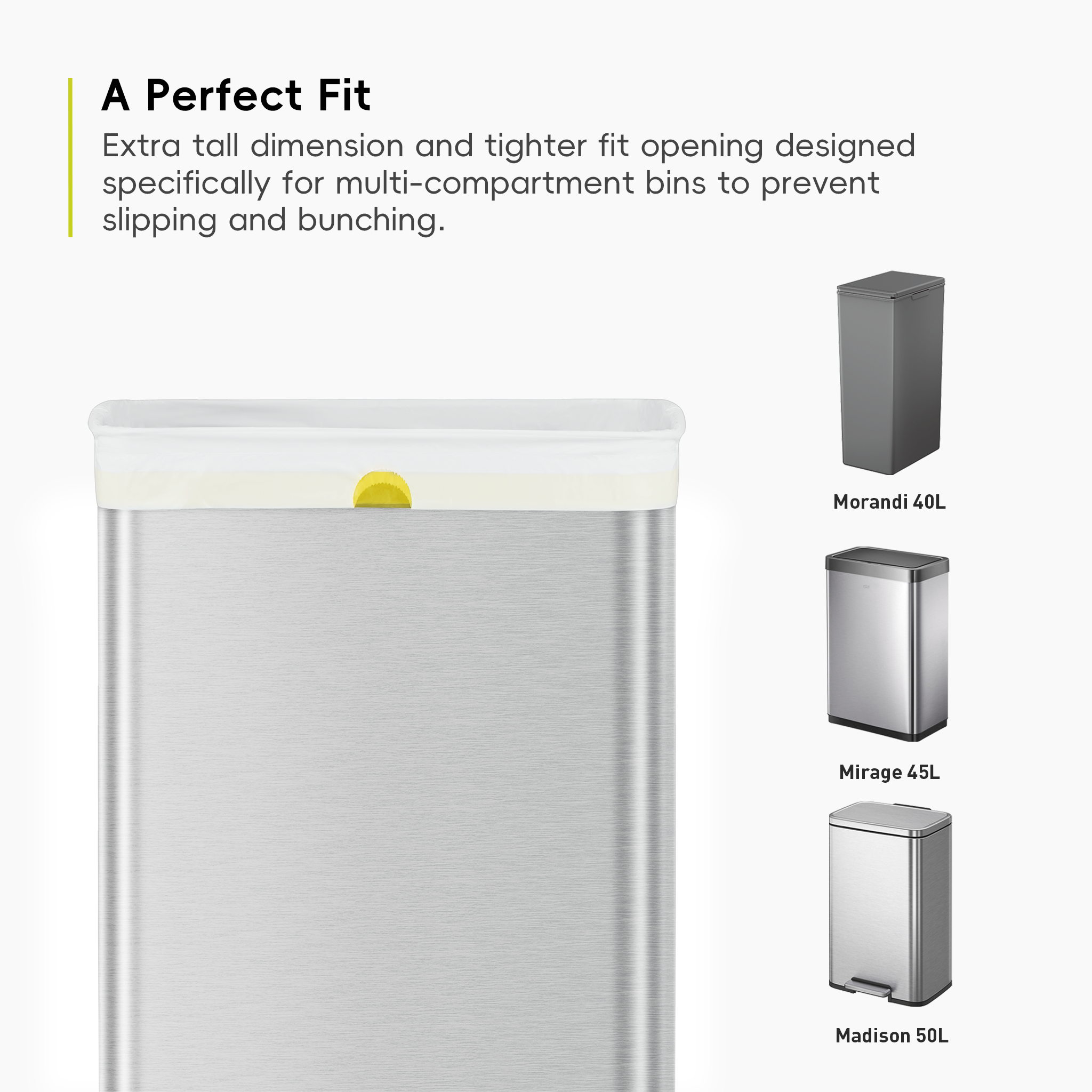 Bolsas  Bote De Basura 40-60 Litros Tamaño F. 60 Bolsas EKO