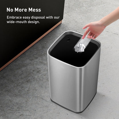 Bote de Basura para Oficina Laguna 10L Metal Tapa Abierta.
