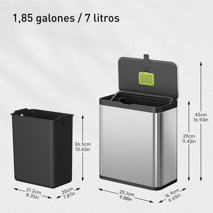 Bote de Compostaje para Cocina de 7L