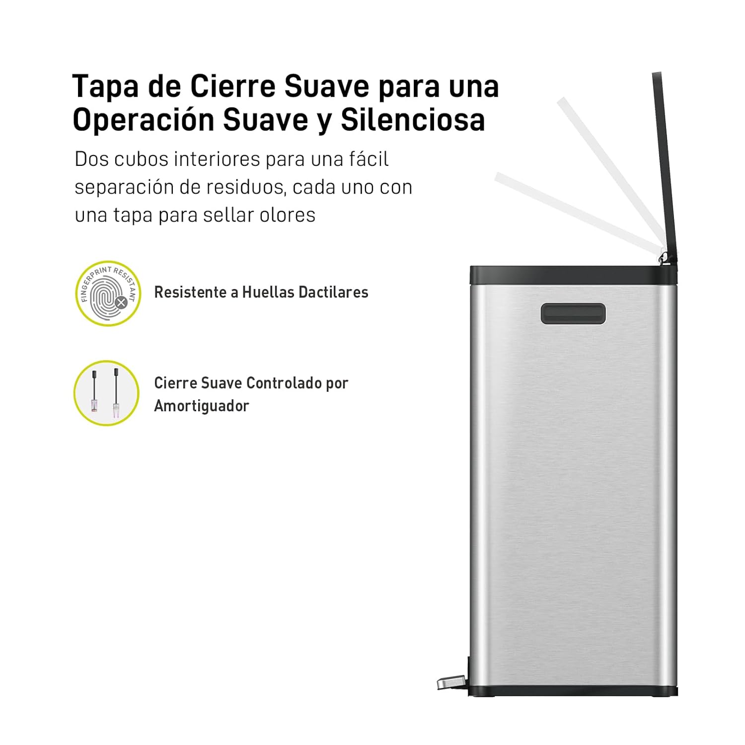 Bote de Basura 30L+30L Essential Recycler