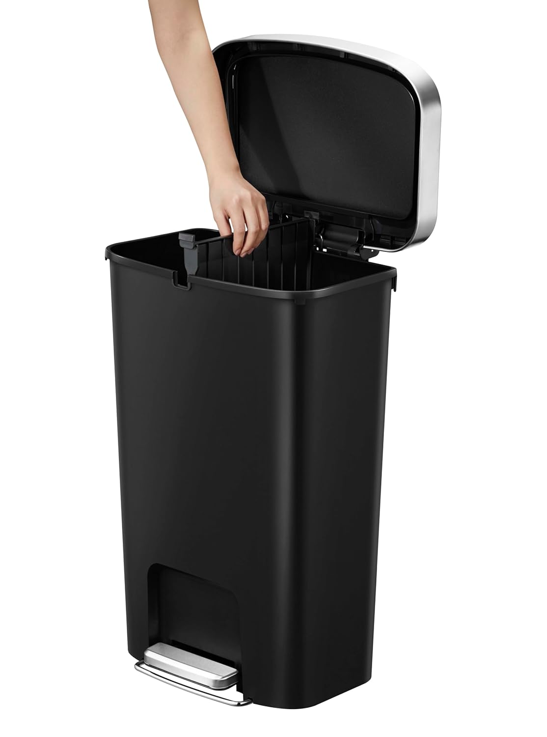 Bote de basura 25L+25L Hana Recycler con ruedas integradas.