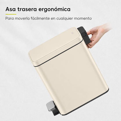 EKO Genie Bote de basura con pedal 5L Vainilla