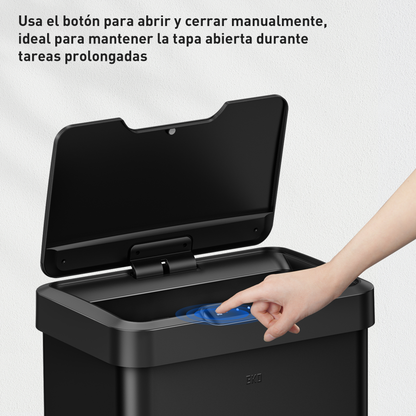 Bote de basura Sensor 50L Negro EKO Mirage