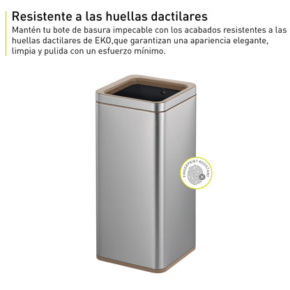 Bote de Basura para Oficina Laguna 40L Metal Tapa Abierta.
