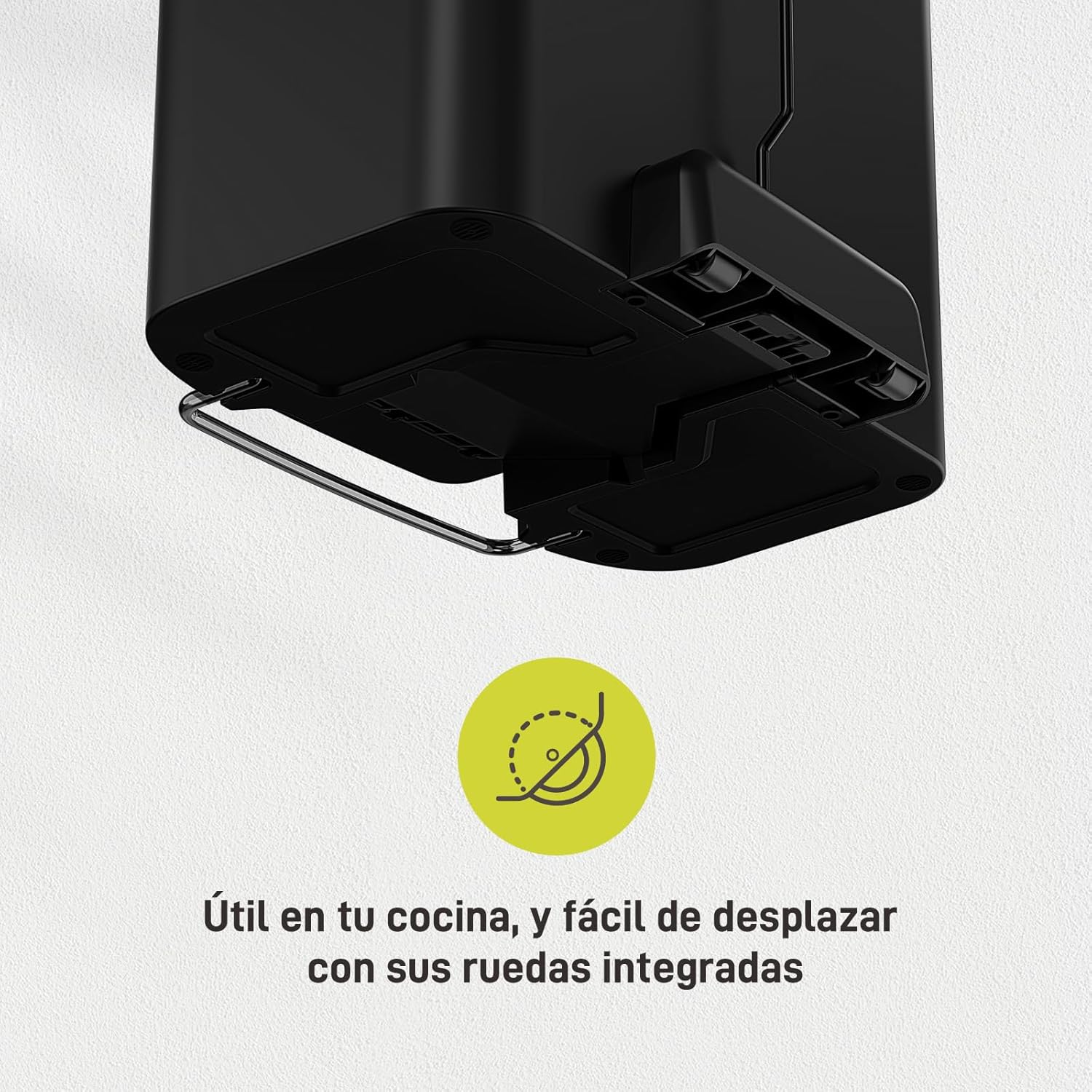 Bote de basura 25L+25L Hana Recycler con ruedas integradas.